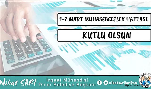 Başkan Nihat Sarı'dan 1-7 Mart Muhasebeciler Haftası Mesajı