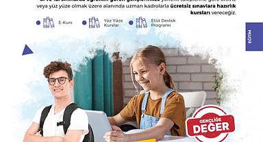 Gençlere ücretsiz sınava hazırlık kursları verilecek