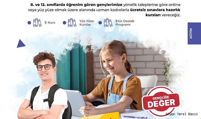 Gençlere ücretsiz sınava hazırlık kursları verilecek