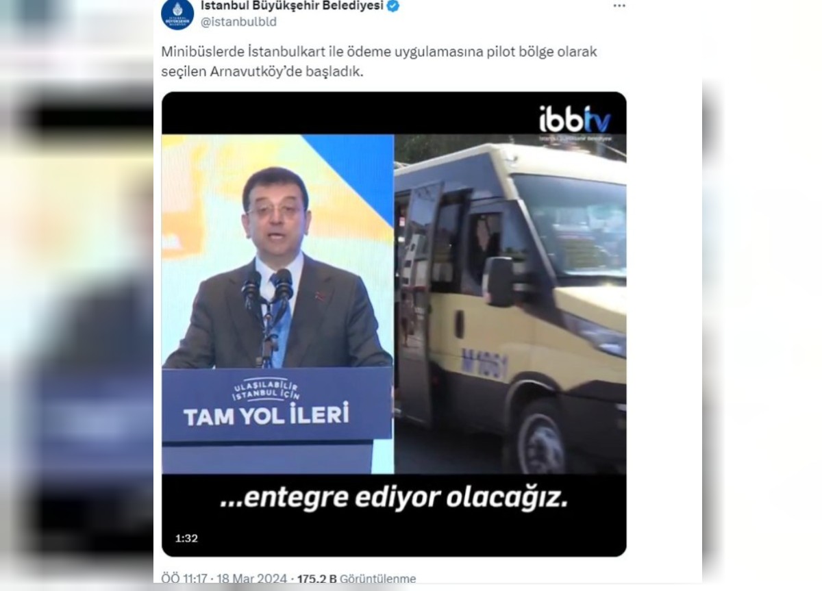 minibüslerde istanbulkart kullanımı