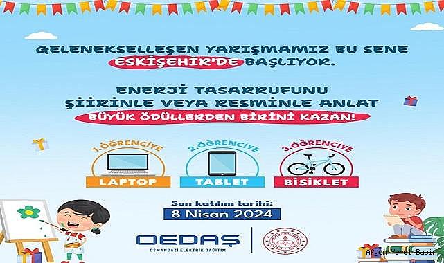 OEDAŞ’ın geleneksel şiir ve resim yarışması için başvurular başladı