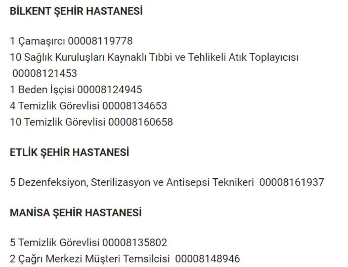 Şehir hastaneleri yüksek maaşlı personellerini arıyor