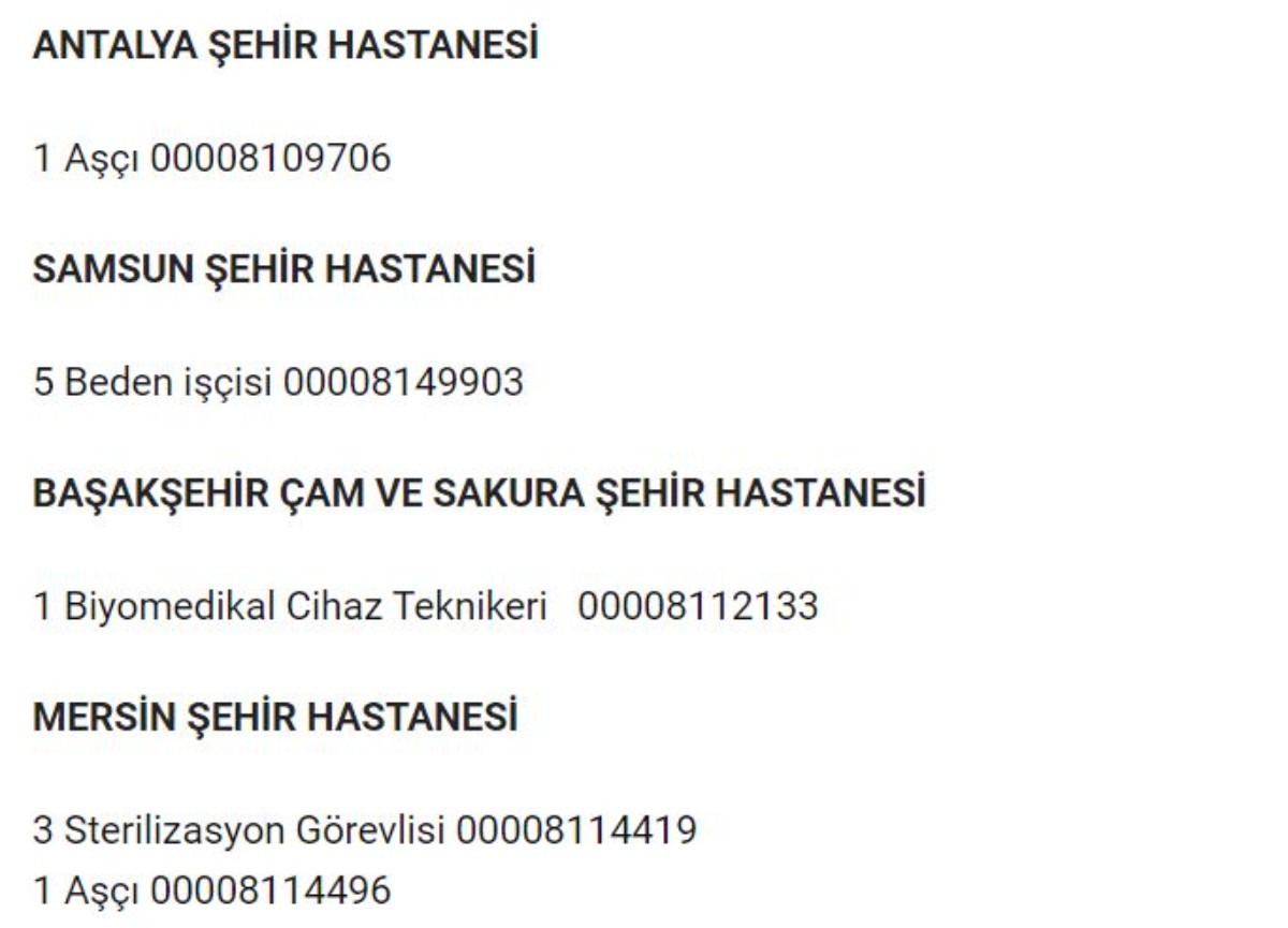 Şehir hastaneleri yüksek maaşlı personellerini arıyor