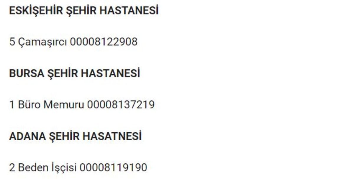 Şehir hastaneleri yüksek maaşlı personellerini arıyor