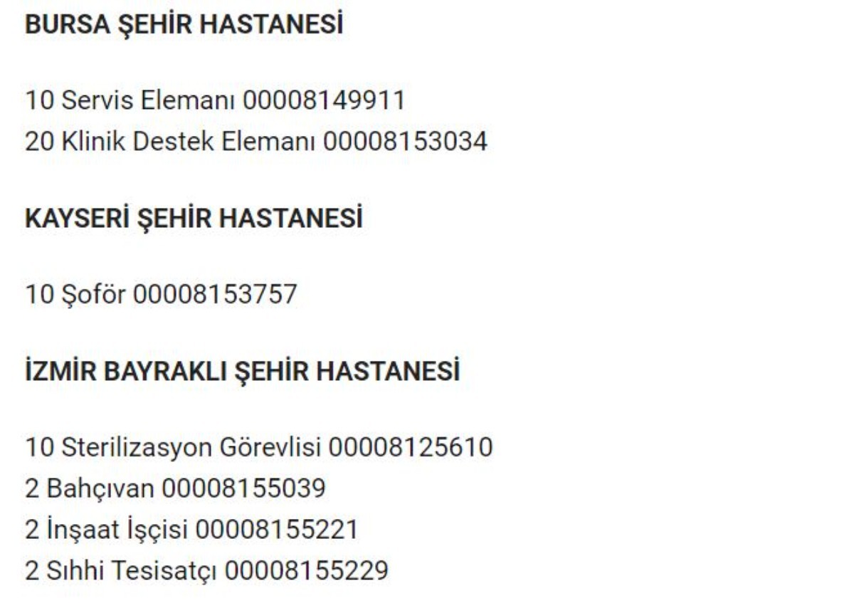 Şehir hastaneleri yüksek maaşlı personellerini arıyor