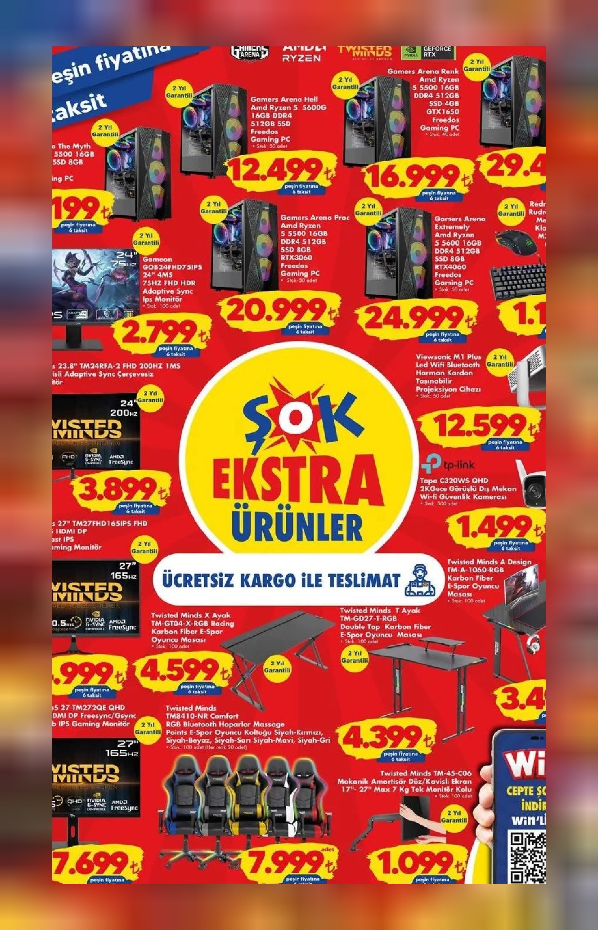 şok ekstra ürün listesi