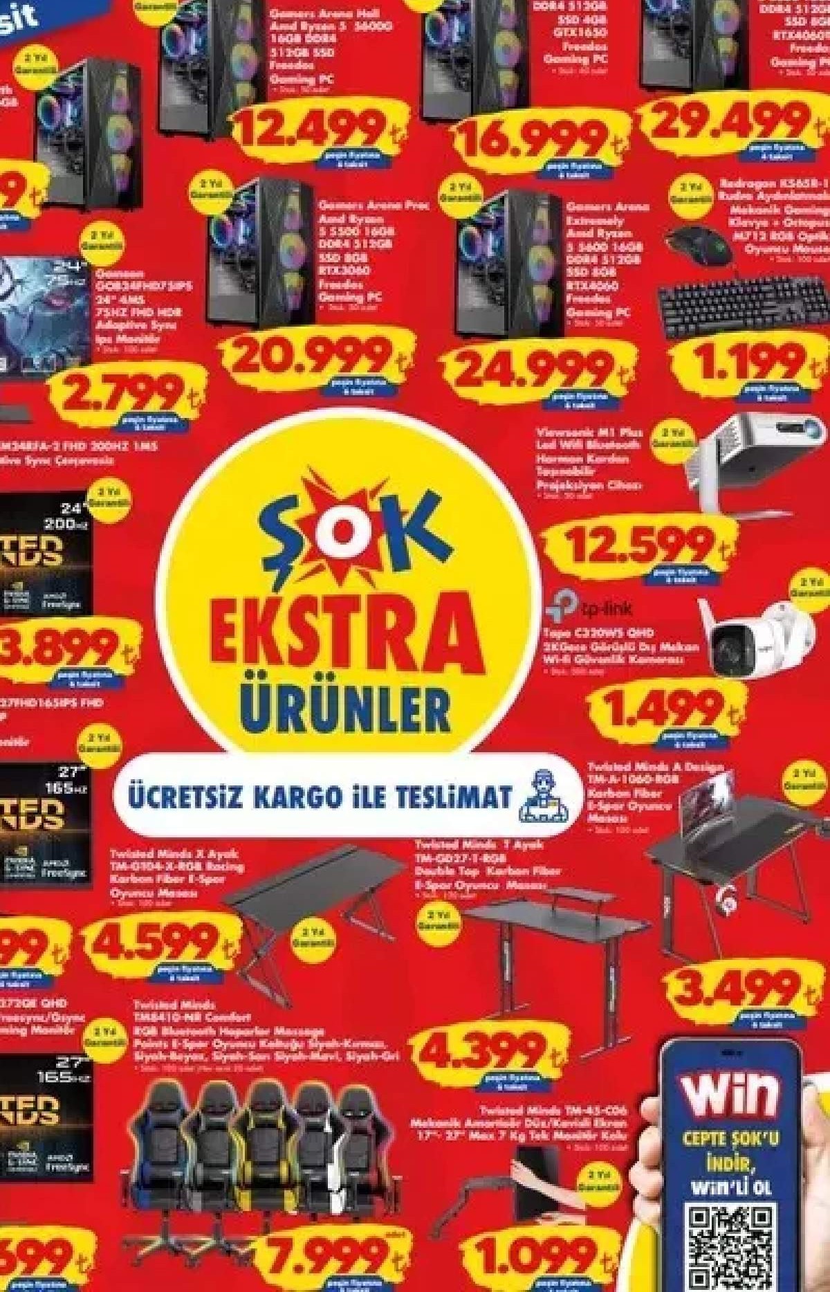 şok ekstra ürünler