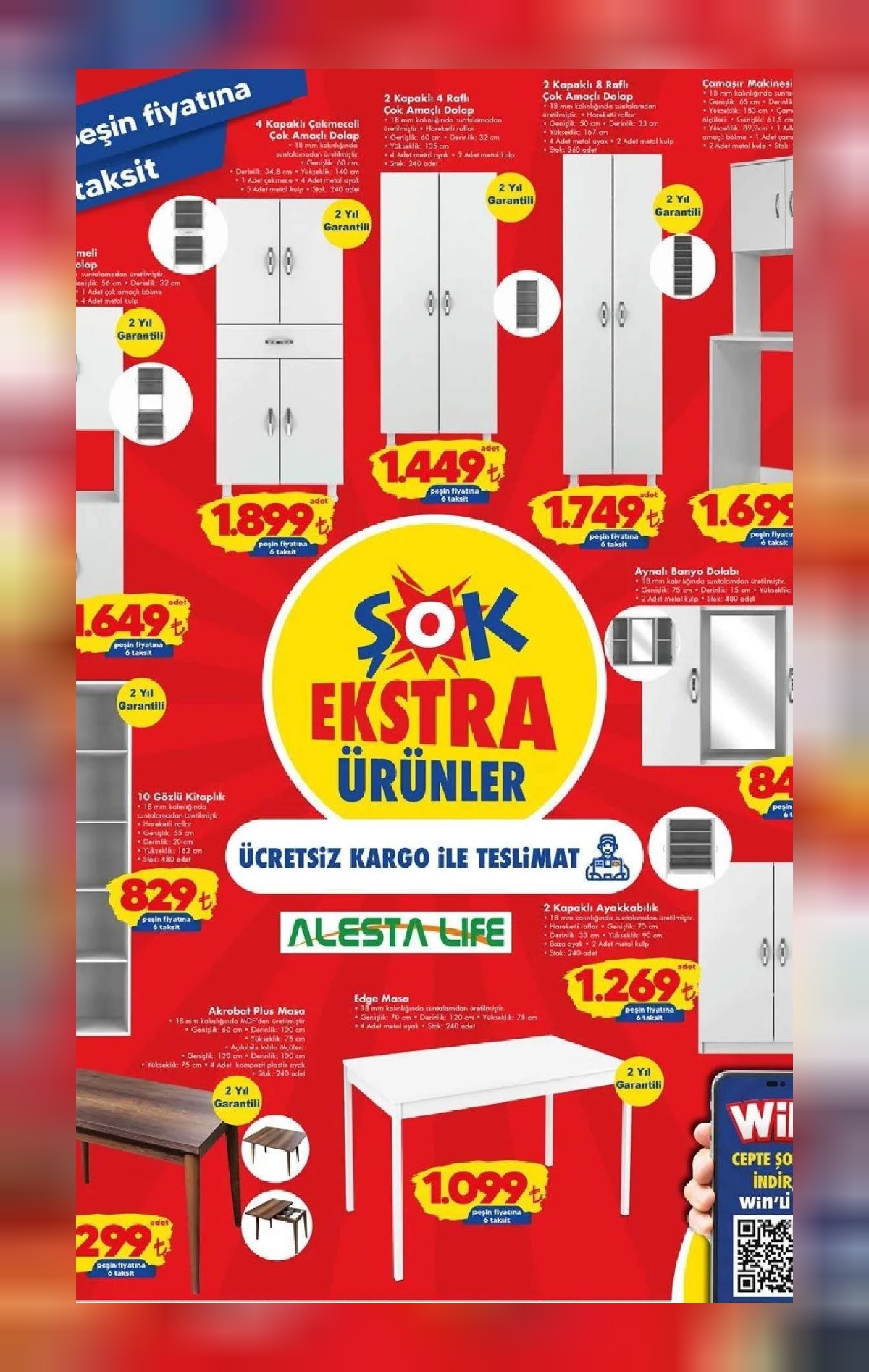 şok ekstra ürünler