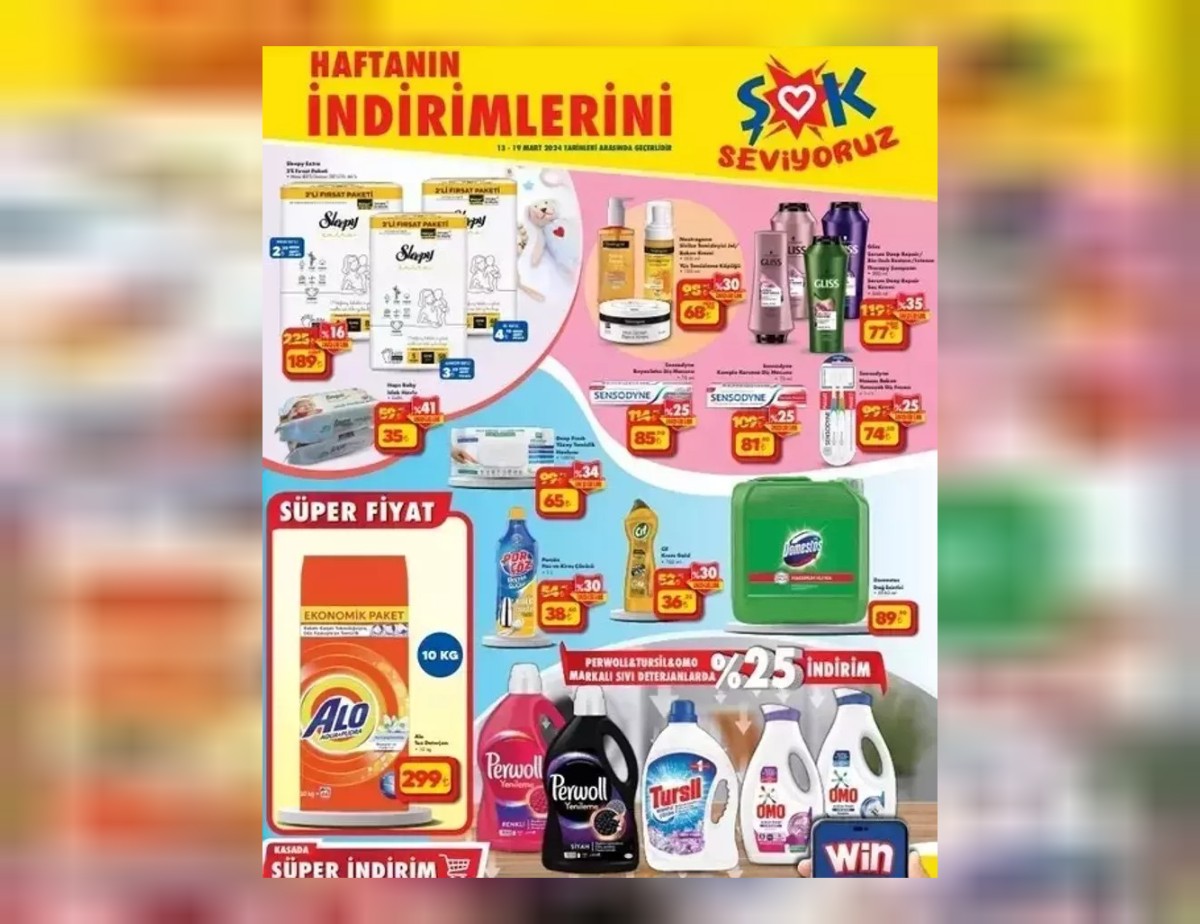 ŞOK marketlerinde bu hafta başlayan yeni indirimli ürünler
