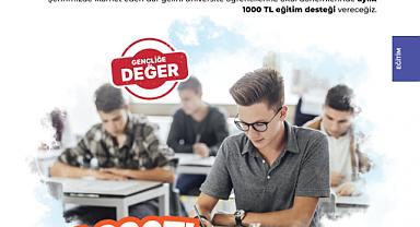 Uluçay’dan orta öğretim ve lise öğrencileri 500 TL, üniversite öğrencilerine 1000 TL destek
