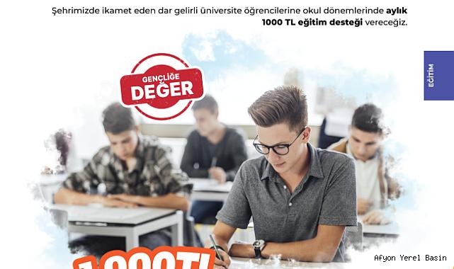 Uluçay’dan orta öğretim ve lise öğrencileri 500 TL, üniversite öğrencilerine 1000 TL destek