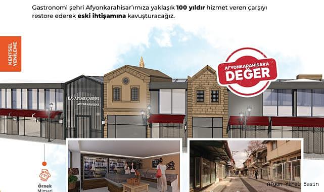 Uluçay’ın ‘Kasaplar Çarşısı Restorasyon’ projesiyle çarşının dokusu değişecek