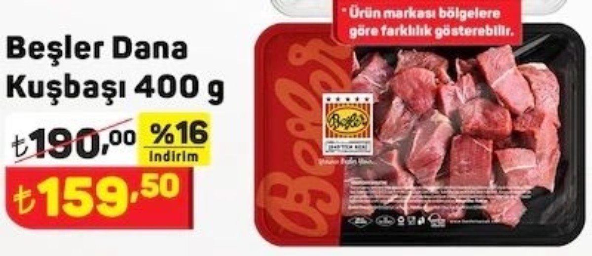A101 kırmızı et fiyatlarında damping yaptı