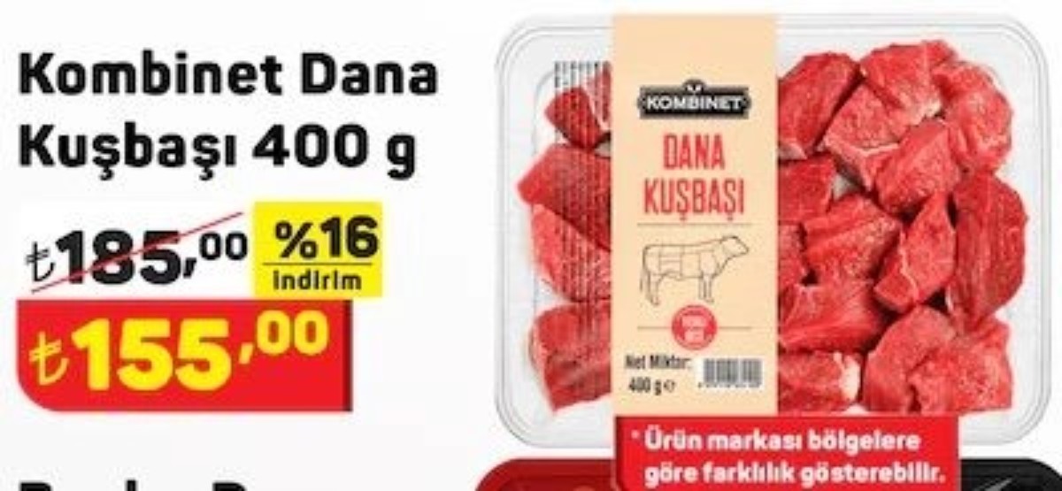 A101 kırmızı et fiyatlarında damping yaptı