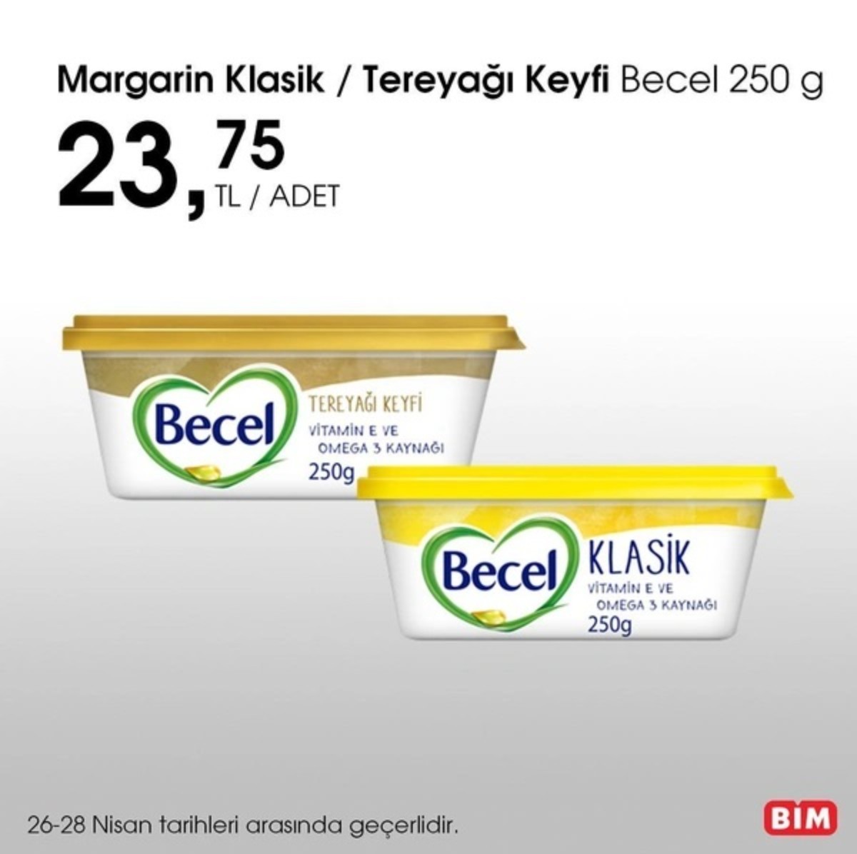 BİM'in 26-28 Nisan Aktüel Ürünleri