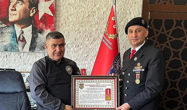 İsmail Kumartaşlı'dan Emniyet müdürü Mahmut Ay'a Ziyaret