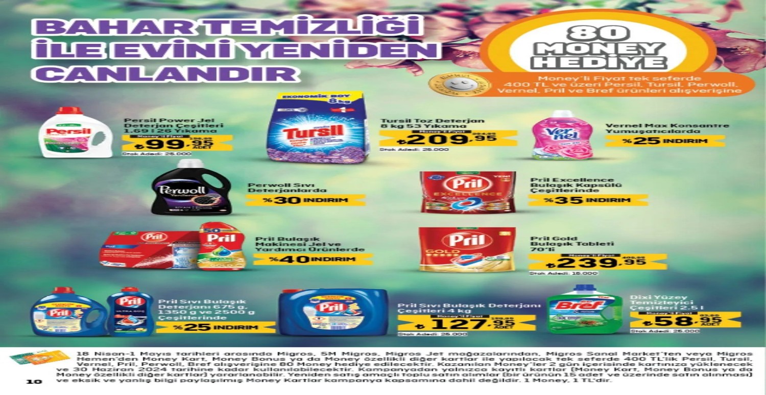 MİGROS TEMİZLİK ÜRÜNLERİ