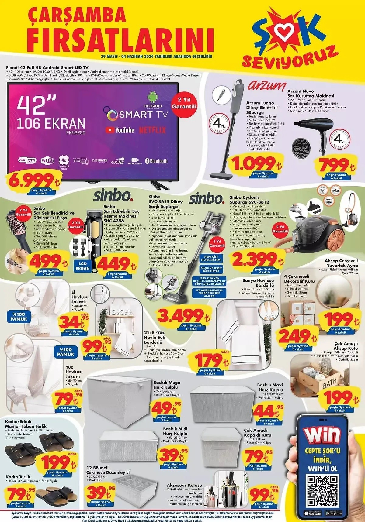 29 Mayıs ile 04 Haziran Arası ŞOK Aktüel Ürünleri