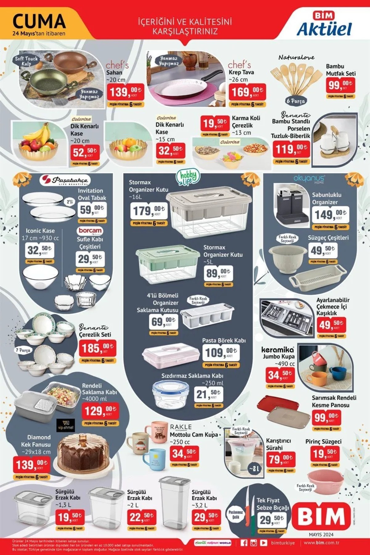 BİM 24 Mayıs 2024 Güncel Katalog