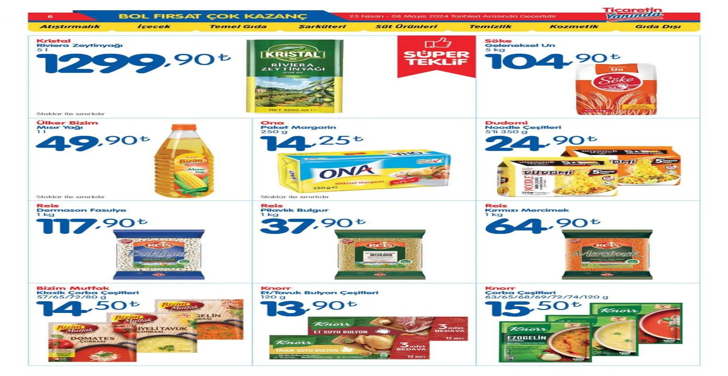 BİZİM MARKET İNDİRİMİ