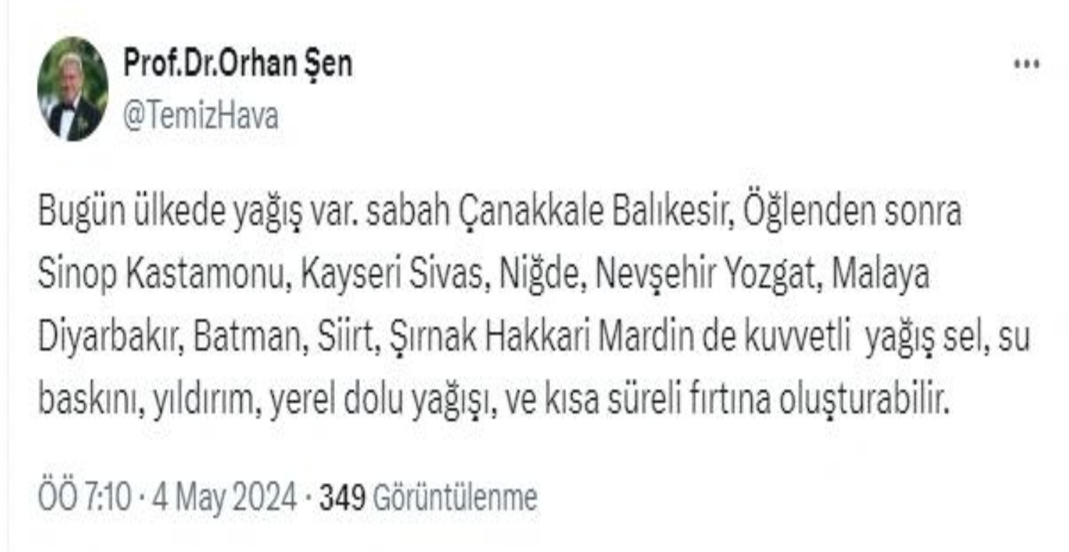 hava tahminleri