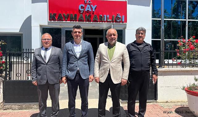 Kasapoğlu, Çay Kaymakamı Emre Yeşilbaş'ı Ziyaret Etti ve Yetenek Taramasını İnceledi