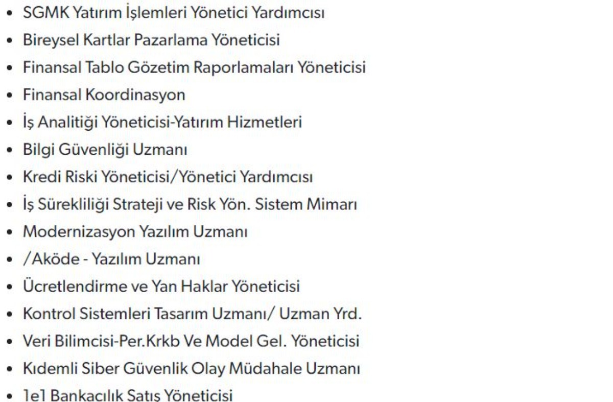 Yüksek maaşla Akbank personel alımı başladı