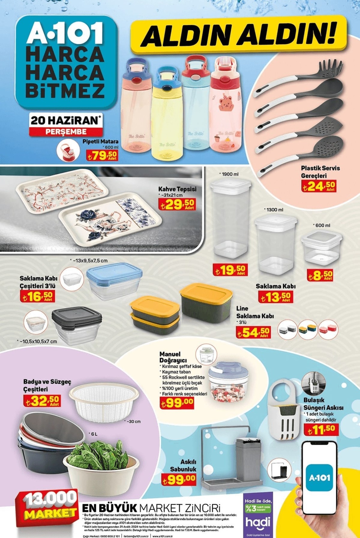 A101 21-22-23-24-25 Haziran aktüel ürünler