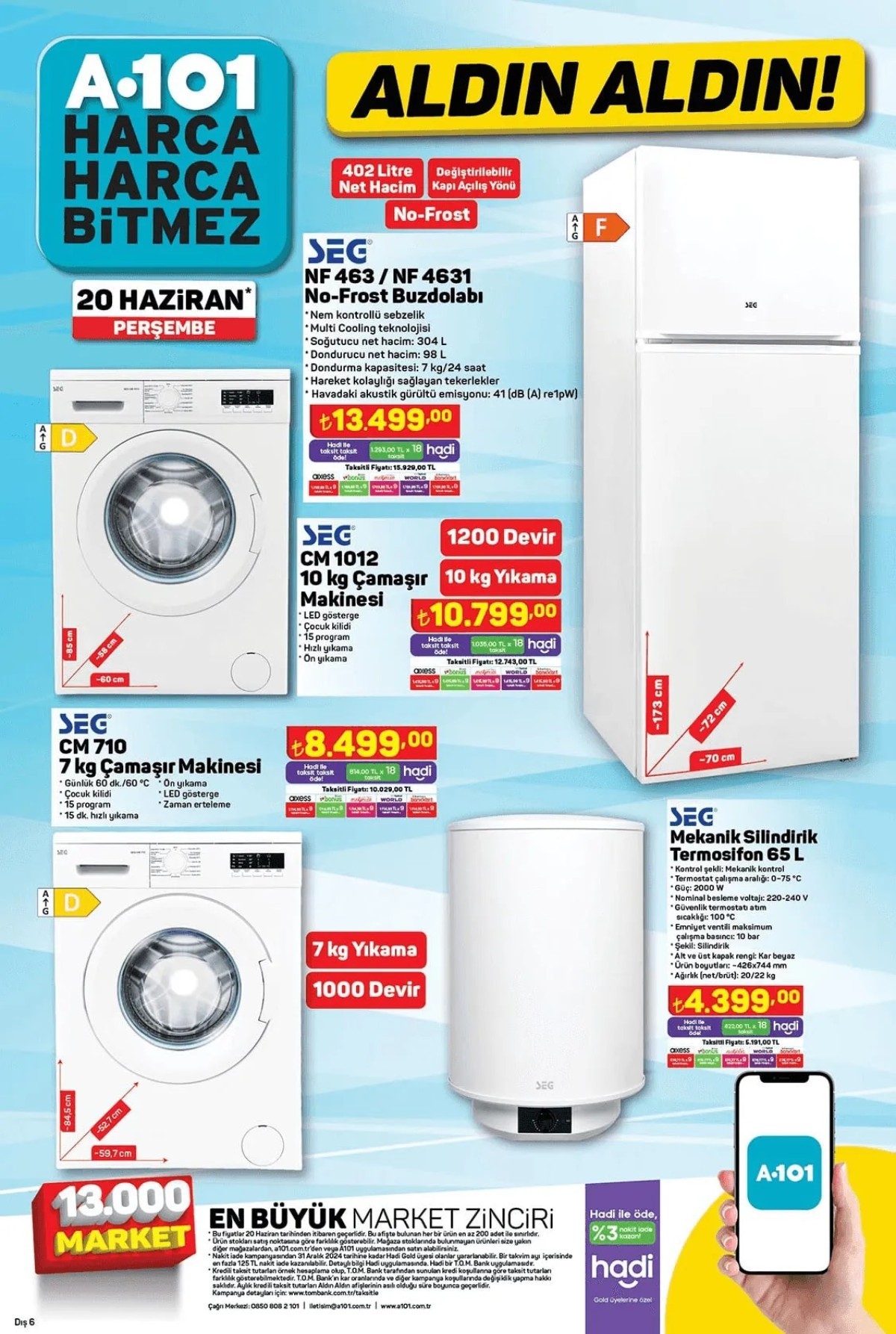 A101 21-22-23-24-25 Haziran aktüel ürünler