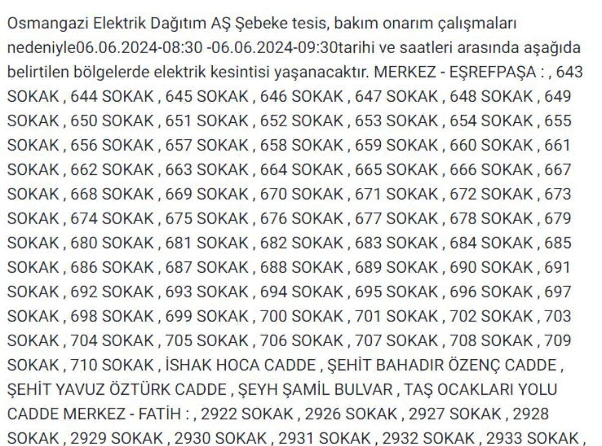 Afyon'un birçok ilçesinde elektrik kesintisi yapılacak