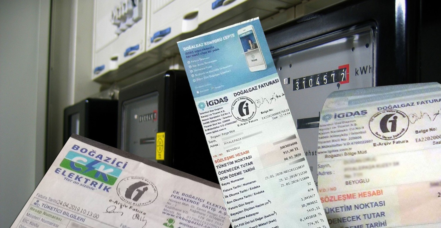 Elektrik ve su faturası