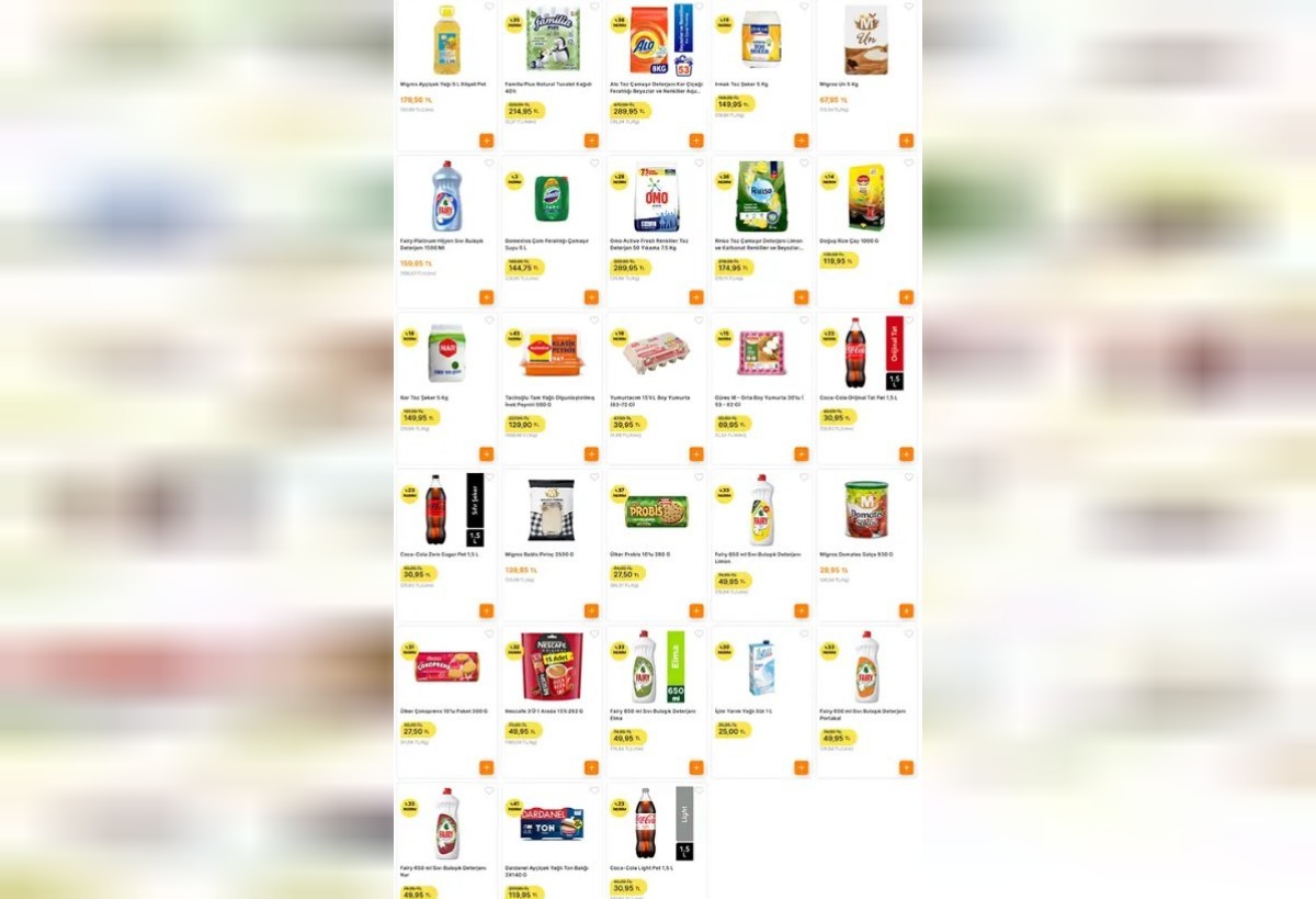 migros indirimli ürünler