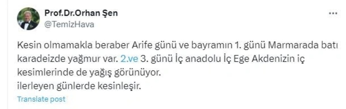 Onlarca ile cumartesi uyarısı geldi