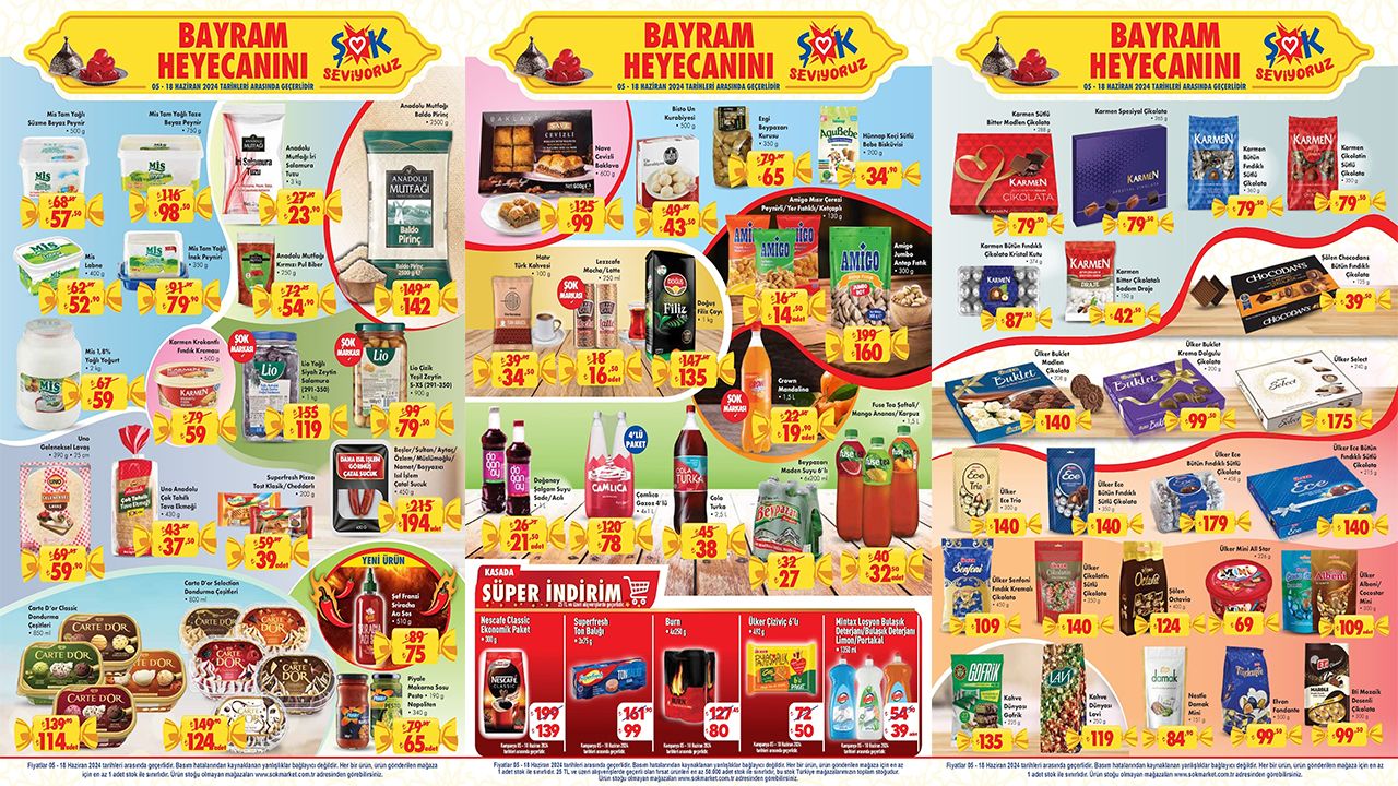 Peynirden pirince dev indirim günleri! ŞOK 12-13-14-15-16-17-18 Haziran aktüel ürünler