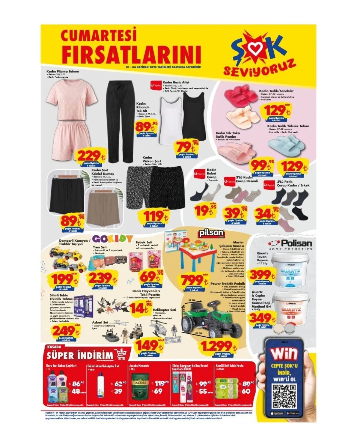 ŞOK 01 HAZİRAN - 04 HAZİRAN AKTÜEL ÜRÜNLER KATALOĞU