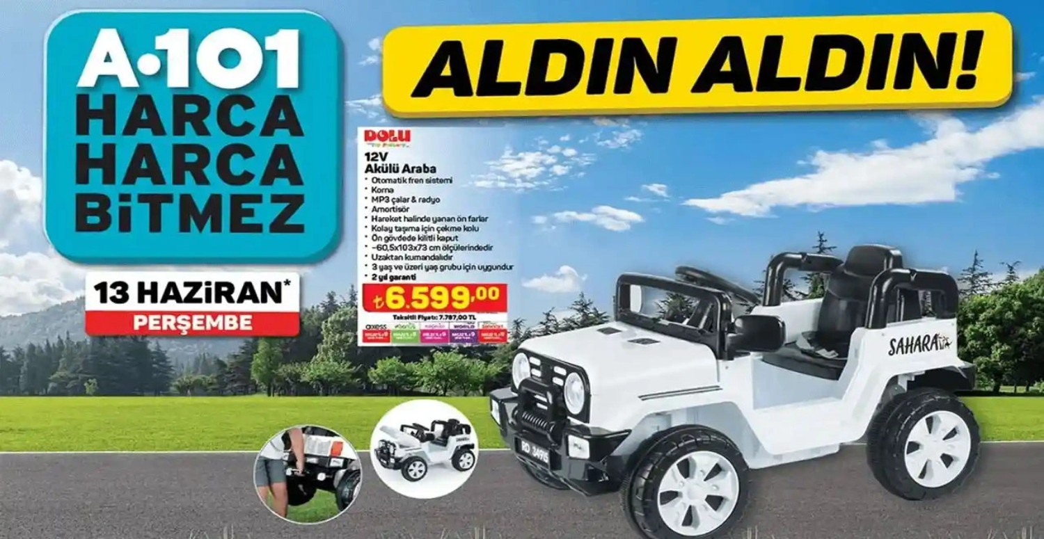 Valiz seti, akülü araba ve daha fazlası geliyor! A101 13-14-15 Haziran aktüel ürünler kataloğu