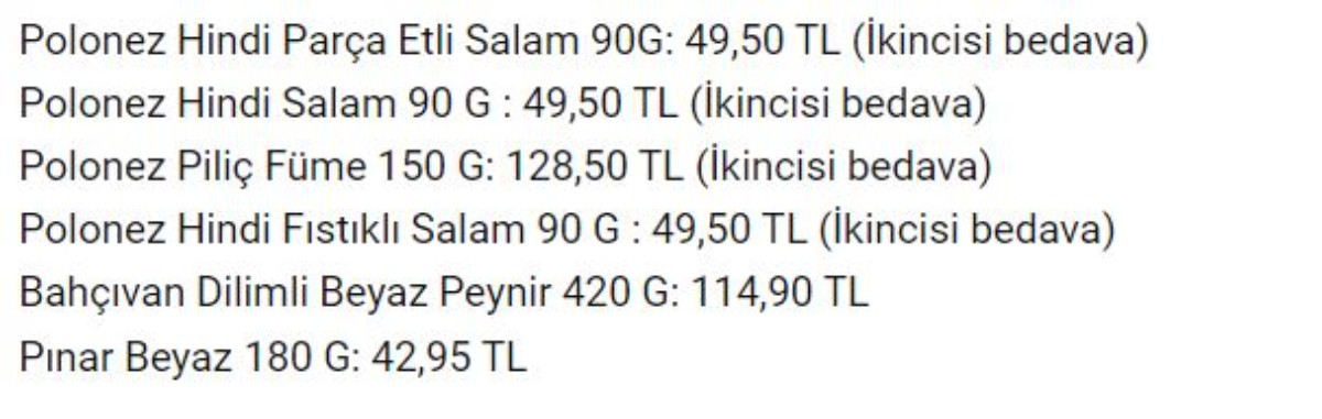 Migros İndirimli Ürünleri