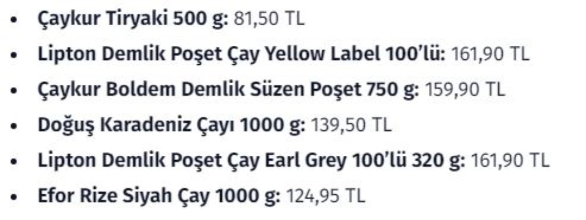 Siyah çaya mucize gibi indirim