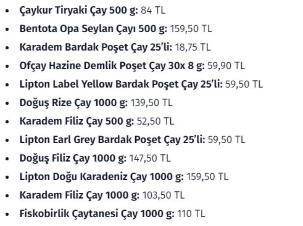 Siyah çaya mucize gibi indirim