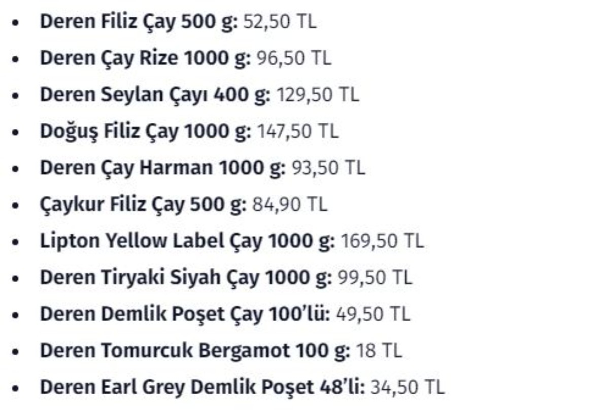 Siyah çaya mucize gibi indirim