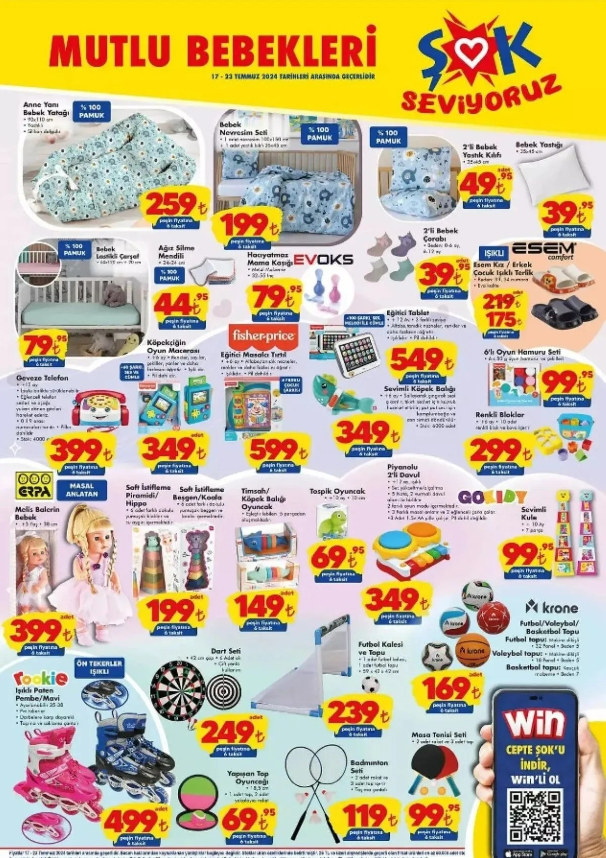 ŞOK Market 17-23 Temmuz İtibariyle İndiirmli Ürünler