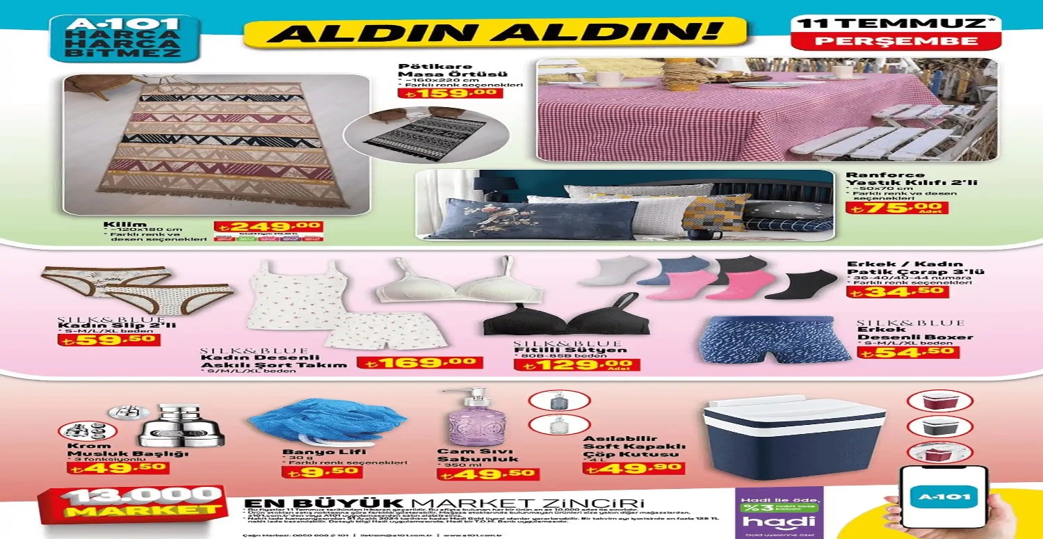 Tencere, tava, bardaklarda muhteşem indirim! A101 11-12-13-14 Temmuz aktüel ürünler kataloğu