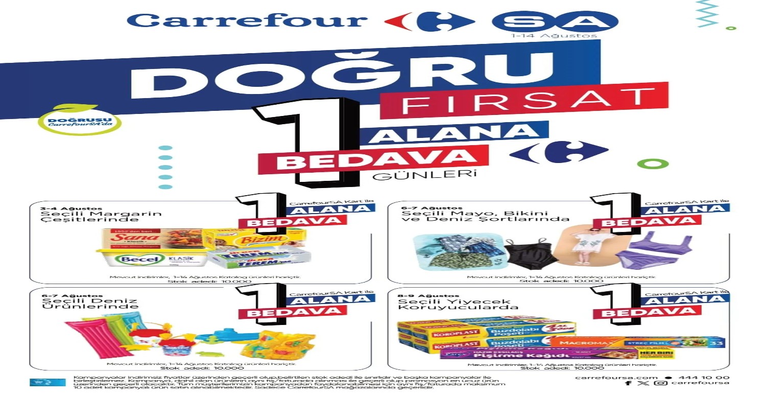 1 ALANA BİR BEDAVA