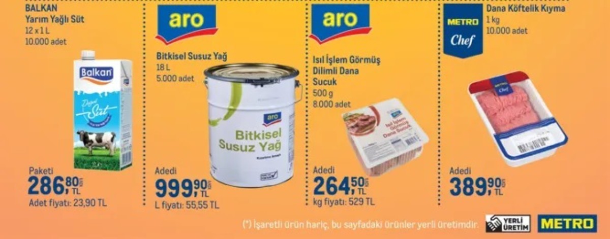 Metro market 13-31 Ağustos aktüel ürünleri