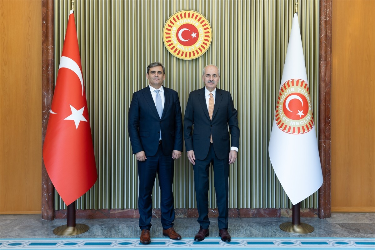 TBMM Başkanı Numan Kurtulmuş, Karadağ Başbakan Yardımcısı ve Dışişleri Bakanı Ervin İbrahimovic'i...
