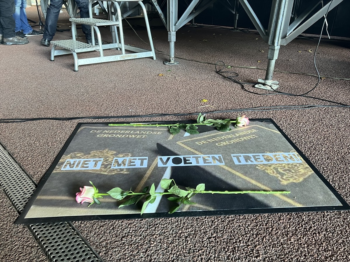 Gazze'deki soykırımı ve Hollanda hükümetinin İsrail'e destek politikasını 1 yıldır protesto eden...