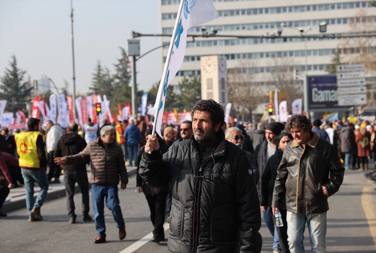 Ankara'da, Anadolu Meydanı'nda, Kamu Emekçileri Sendikaları Konfederasyonu (KESK), 2025 Yılı...