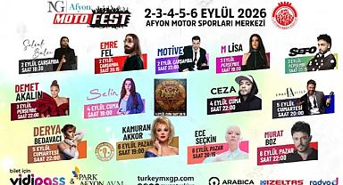 14 konser ve 50’ye yakın etkinlikle NG Afyon Motofest, 2-6 Eylül tarihlerinde Afyonkarahisar’da