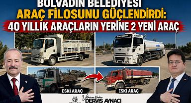 Bolvadin Belediyesi Araç Filosunu Güçlendirdi: 40 Yıllık Araçların Yerine 2 Yeni Araç