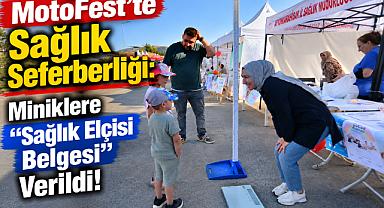 MotoFest’te Sağlık Seferberliği: Miniklere “Sağlık Elçisi Belgesi” Verildi!